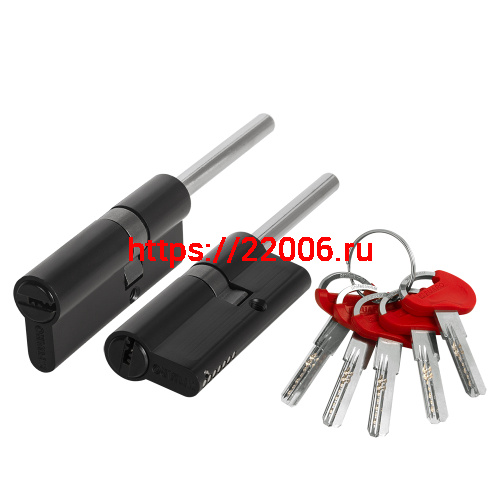 Цилиндровый Fuaro (Фуаро) механизм D-PRO5007 Tang 85 w/k (50+10+25) BL-24 черный 5Key без верт.